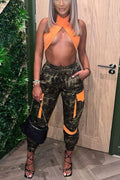 ANKLE LONG CAMO PANTS - Missyess