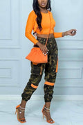 ANKLE LONG CAMO PANTS - Missyess