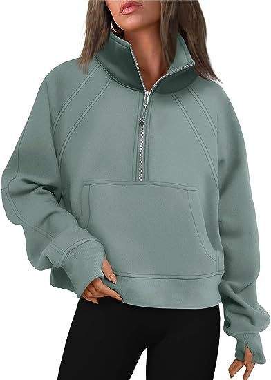 DOVE FUNNEL NECK HALF ZIP