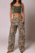 CAMO OVERALL CASUAL PANTS