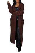 CABLE KNIT MAXI CARDIGAN WITH BELT