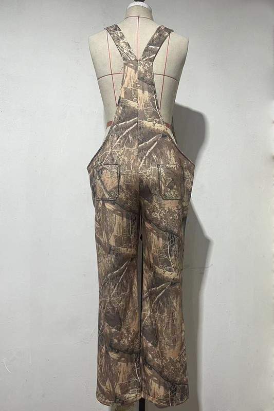 CAMO OVERALL CASUAL PANTS