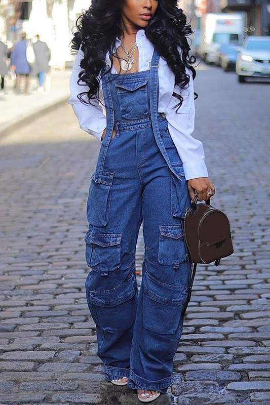 OVERALLS DENIM PANTS