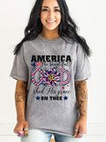 America Beautiful God GRAPHIC TEE T-SHIRTS