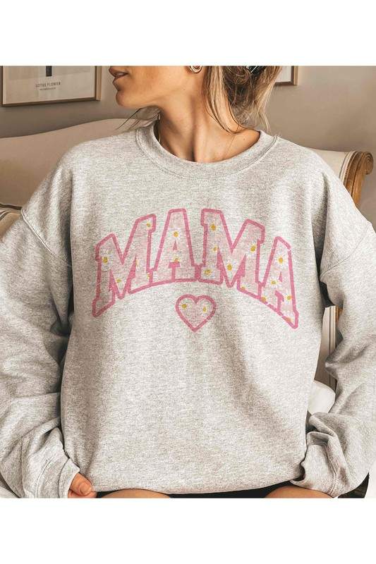 MAMA DAISY FLORAL GRAPHIC SWEATSHIRT