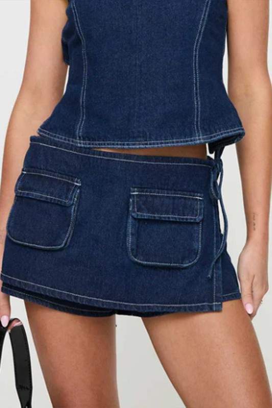 UTILITY SKORT WITH POCKETS