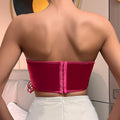  SEXY SPICE GIRL LACE UP  CHEST WRAP STREET BACKLESS FISHBONE WAIST 