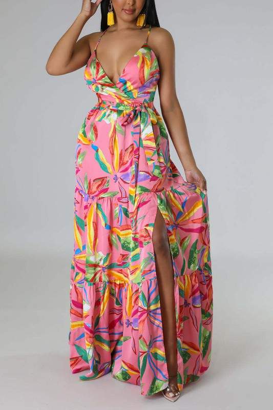 FLORAL CAMI MAXI SUNDRESS