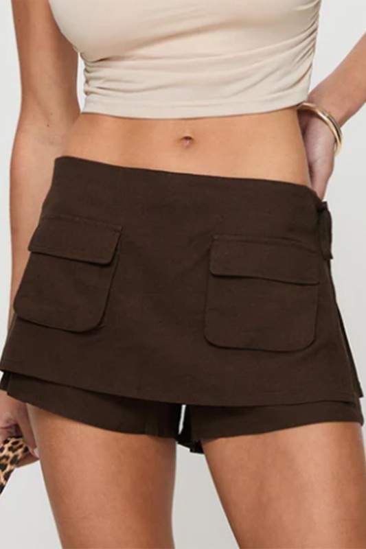 UTILITY SKORT WITH POCKETS