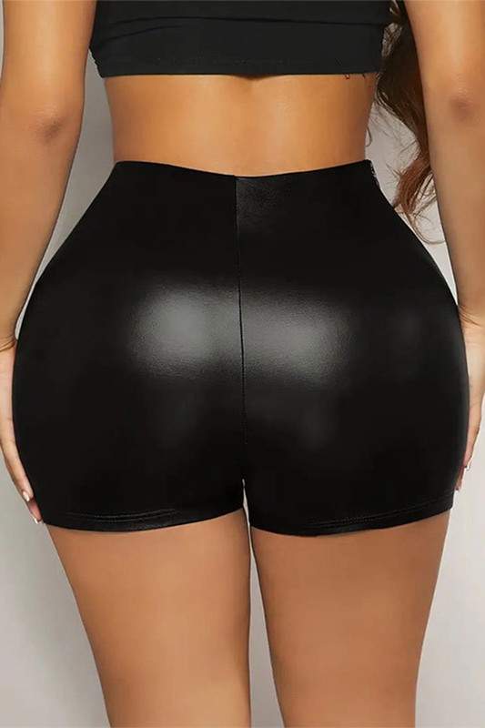 FAUX LEATHER MINI SKIRT