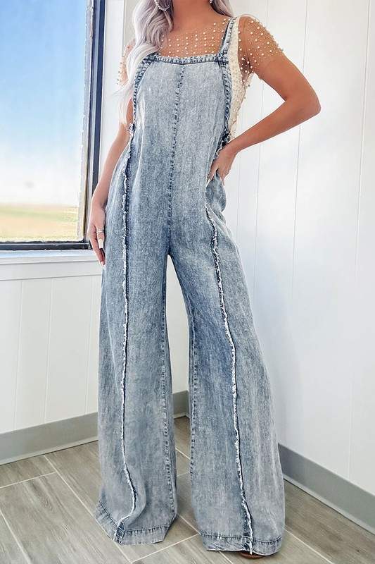 DENIM CAMI JUMPSUIT