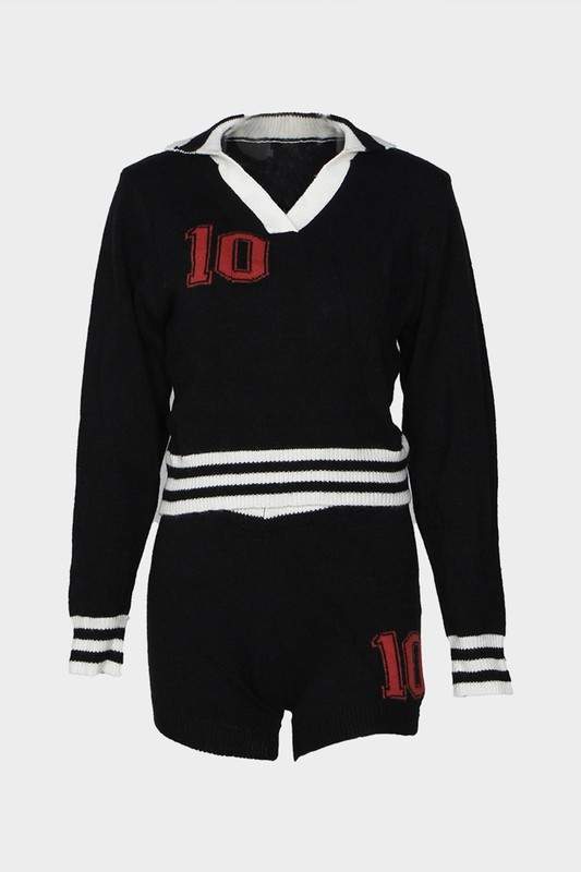 VARSITY KNIT TWO PIECE SET