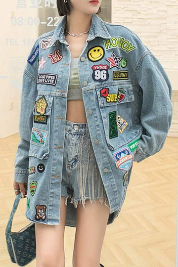 GRAPHIC DENIM JACKET