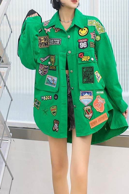 GRAPHIC DENIM JACKET