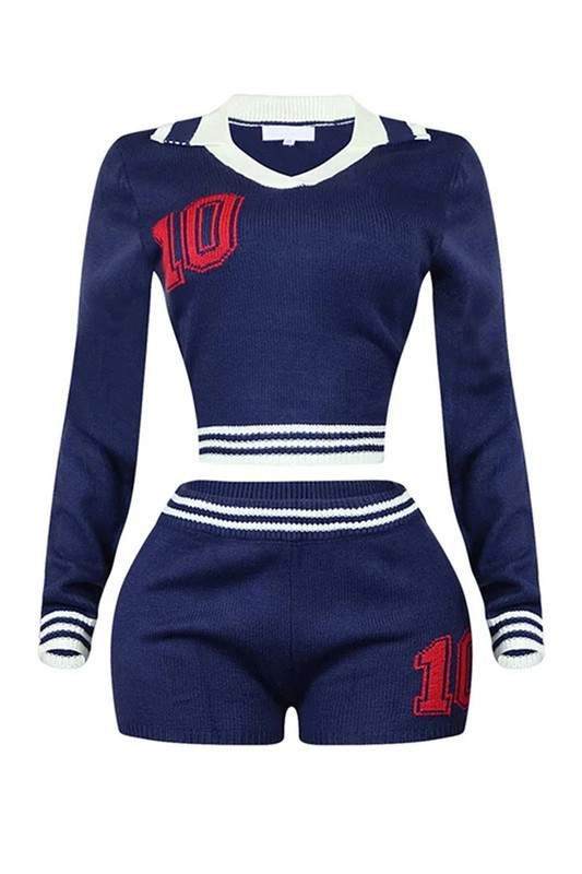 VARSITY KNIT TWO PIECE SET