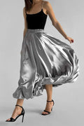 SILVER DREAM MIDI SKIRT