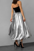 SILVER DREAM MIDI SKIRT