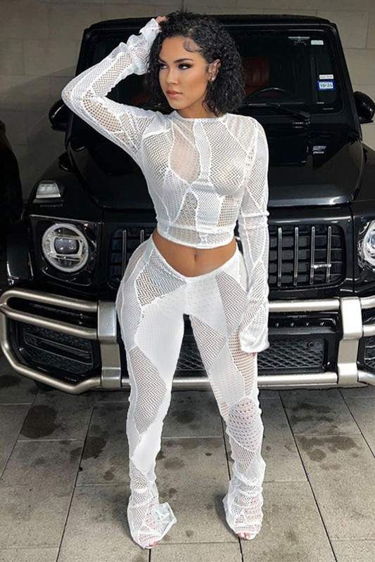 CROCHET SHIRT AND LEGGINGS SET