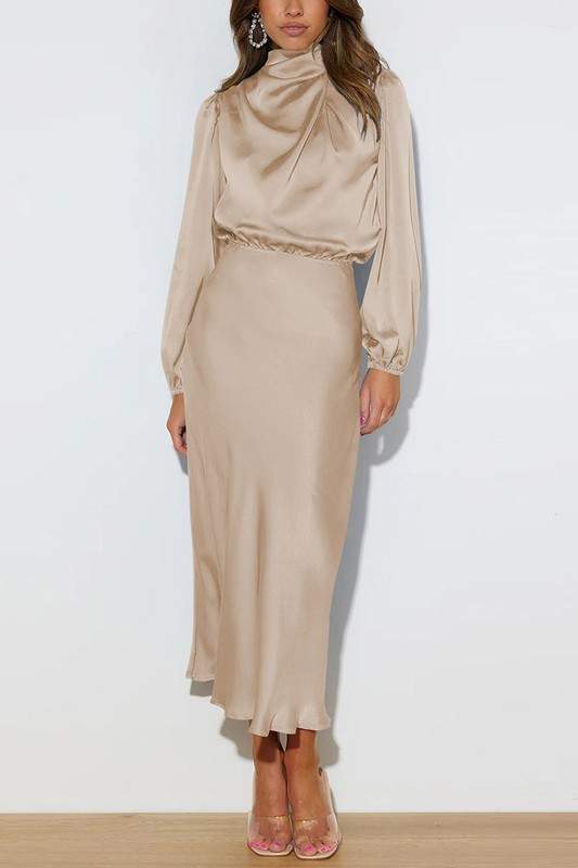 TURTLENECK MAXI DRESS