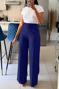 HIGHT WAIST STRAIGHT LEG LONG PANTS