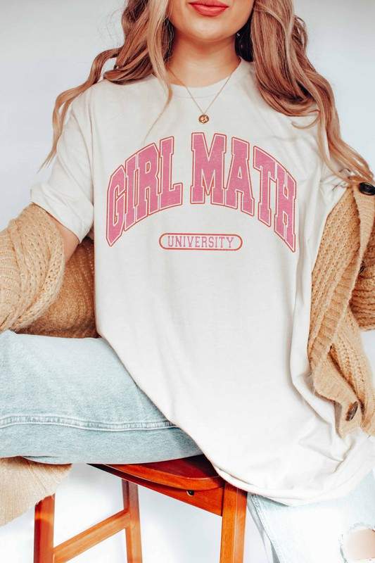 GIRL MATH UNIVERSITY GRAPHIC TEE