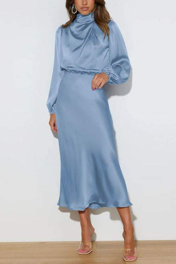 TURTLENECK MAXI DRESS