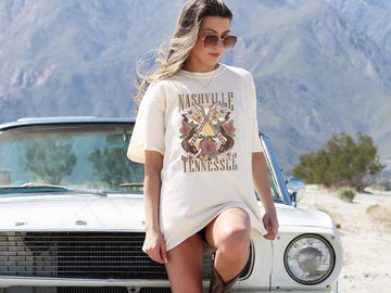 NASHVILLE SHIRT COUNTRY MUSIC CITY TEES RETRO CONCERT TSHIRT BOHO OVERSIZED CREWNECK BACHELORETTE GIRL 39 S TRIP SHIRT