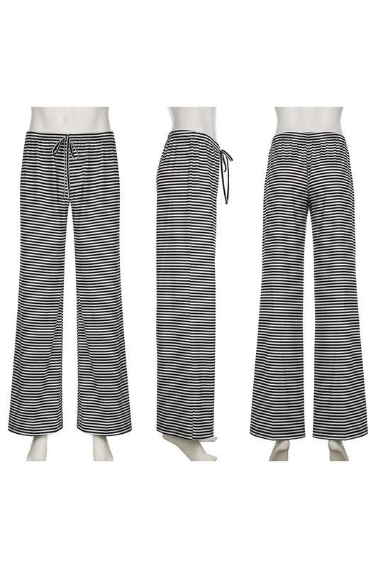 STRIPE CASUAL LONG PANTS